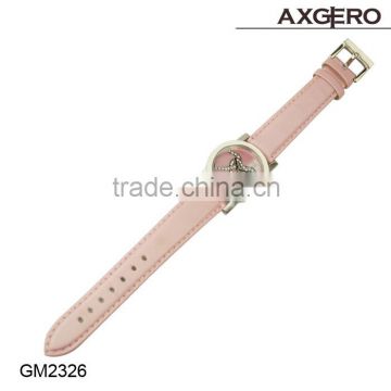 Latest ladies genuine leather watch with quartz movment wholesale Factory watches sales