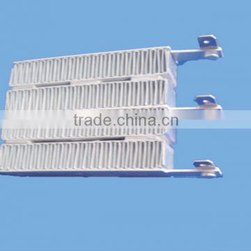 PTC corrugated heaters for clothes dryer