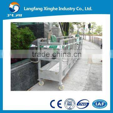 Aluminum construction lift hoist suspended cradle system ZLP800 / gondola working platform