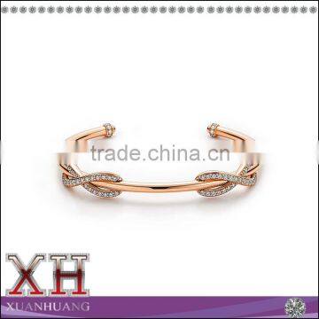 Double Inifitity Rose Gold Factory Wholesale Bangle