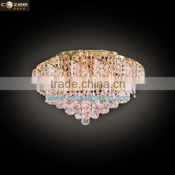 Crystal Lighting Ceiling Chandelier Ceiling Lamp Led Light Hotel Lobby Light Room Lighting Fixture CZ7308G/400