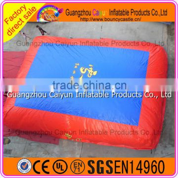 Commercial big jumping air bag, inflatable stunts air bag for skiing