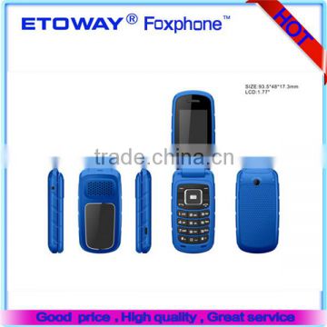 1.77 inch SC6531GSM four bands made in china flip mobile phones