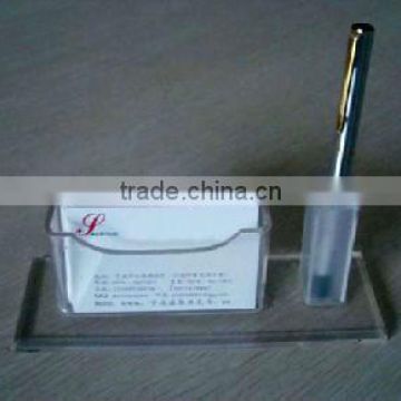 acrylic pen holder with business card holder