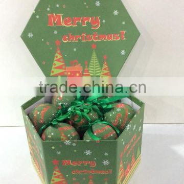 Wholesale High Quality Plastic Christmas Tree Decoration Ball With Gift Box