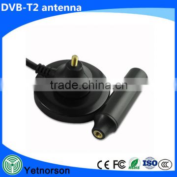 Amplified DVB t2 digital Antenna UHF VHF with F male IEC male connector for Indoor