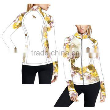 (Trade Assurance)Wholesale Latest design floral printed lycra jackets for women
