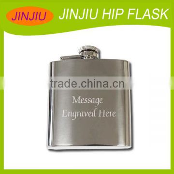stainless steel hip flask for wine xo engraved flask