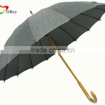 23" Pongee Fabric Fashion Umbrella
