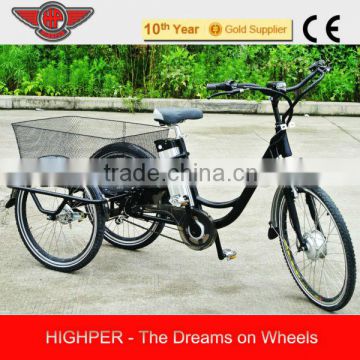 250W Alloy Frame Electric Tricycle, 3 Wheel Electric Bike For Adult (EL08L)