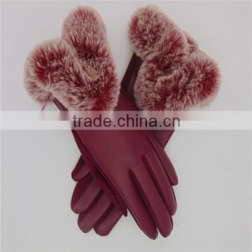 Wholesale PU Leather Gloves For Women in 2016