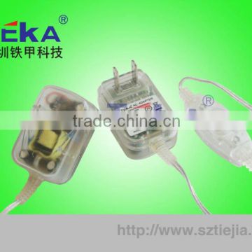 6W AC/DCr Adapter (US plug,transparent)