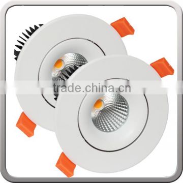 commercial lighiting 20 watt led cob downlights with retrofit recessed fitting