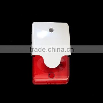 Optical alarm bell with alarm control panel