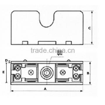 RT19-40 Cylindrical fuse holder