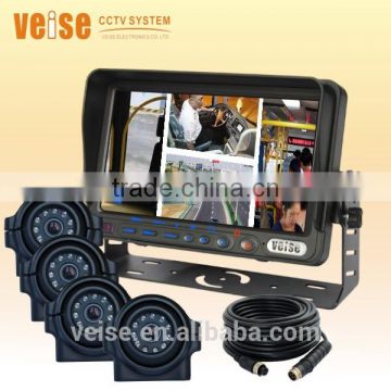 7 inch reverse system touch screen monitor with SHARP CCD reverse camera for tractor
