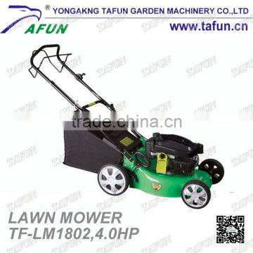 18" self-propelled lawn mower with plastic bag