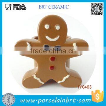 Cute Gingerbread Man Trinket Cup Or Candle Holder