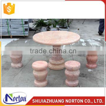 Decorative outdoor decorative four seater marble bench and dining table NTS-B008LI