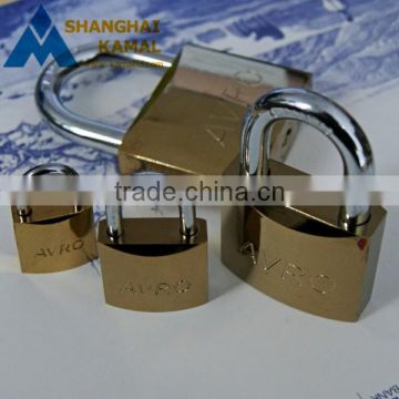 Imitate Brass Arc Type Padlock, golden Color iron padlock