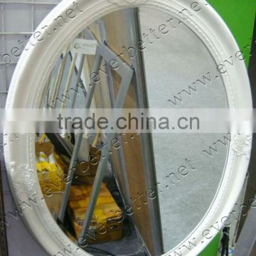 White classics antique design wall decorative oval mirror