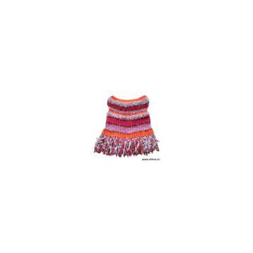 Sell Girl's Mixed Yarn Stripe Shawl