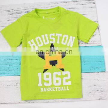 Basketball star Tshirt Houston 1962 Printing Top Tee for boy clothing