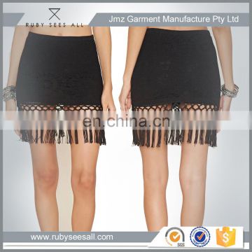 pure black micro mini sexy half pencil skirts for girl