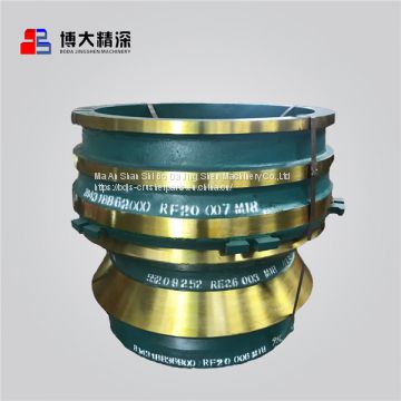 Crusher Wear Parts with Mantle Liner for Cone Crusher, Made of High Manganese Steel