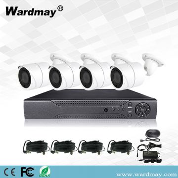 Ahd DVR 4CH 5.0MP IR Night Vision Outdoor CCTV Camera Home Security CCTV System Surveillance DVR Kit