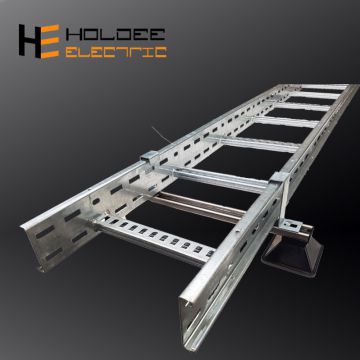 Wire Mesh Galvanized Cable Tray Ladder Type Perforated Cable Tray