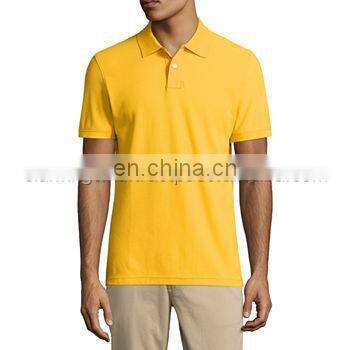 Sialwings Gold Yellow High Quality Wholesale Cotton Polo Shirts For Men Custom Logo Polo Shirt