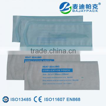 Heat Sealing Sterilization Flat Pouch with size of 90mmx260mm