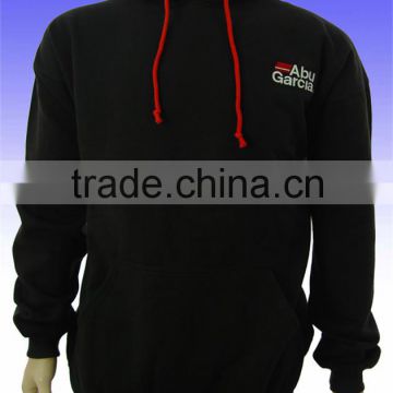 high quality OEM logo men's fashion black hoodie