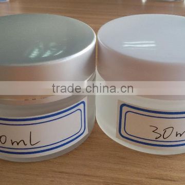 30ml Cosmetic Frosted Glass Empty Cream Jar