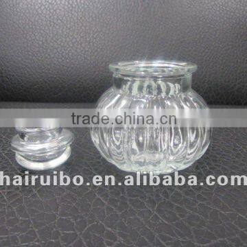 high quality wholesale frosted glass candle jar