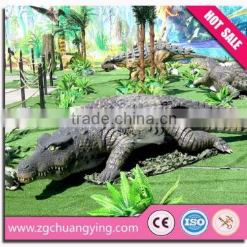 2015 Amusement Park life size crocodile sculpture