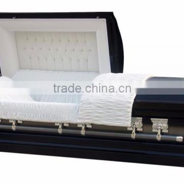 Ebony metal casket and coffin funeral products