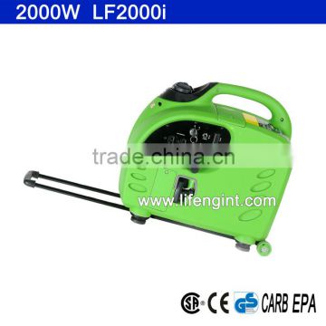2000W rated power EPA CARB CSA CE GS certification gasoline inverter generator LF2000i