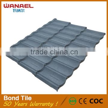 Constructional material Stone Coated Metal Roofing Tiles
