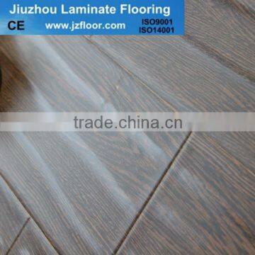 Black Hansraped 12MM HDF Laminate Flooring