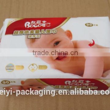 Custom printed baby wet tissue packaging bag/wet tissue box/japanese wet tissue packaging