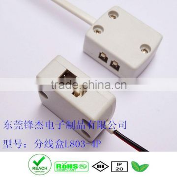 Molex electronic ballast parallel connector 2.54 pcb distribution splitter boxes for LED Ceiling Recessed Square Down Spot Light