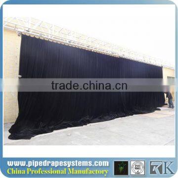 hot selling red stage curtain for sale/adjustable pipe and drape for wedding /wedding drapery support