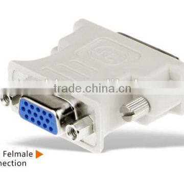 Hot wireless DVI 24+5 Male Converter to 15 Pin VGA Female