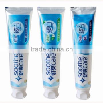 120g Plastic-Alumimum Laminated Toothpaste Tubes