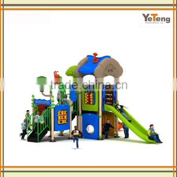 Kindergarten Equipment, Plastic Slide Outdoor Amusement Park Residential Area Game for Kids Playground Adventure