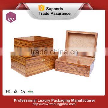 Wood cigar packing boxes OEM cigar storage box