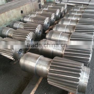 large size forged gear shaft/ spur gear/ helicar gear