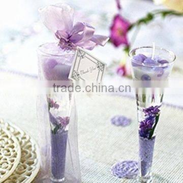 Romantic purple jelly candles